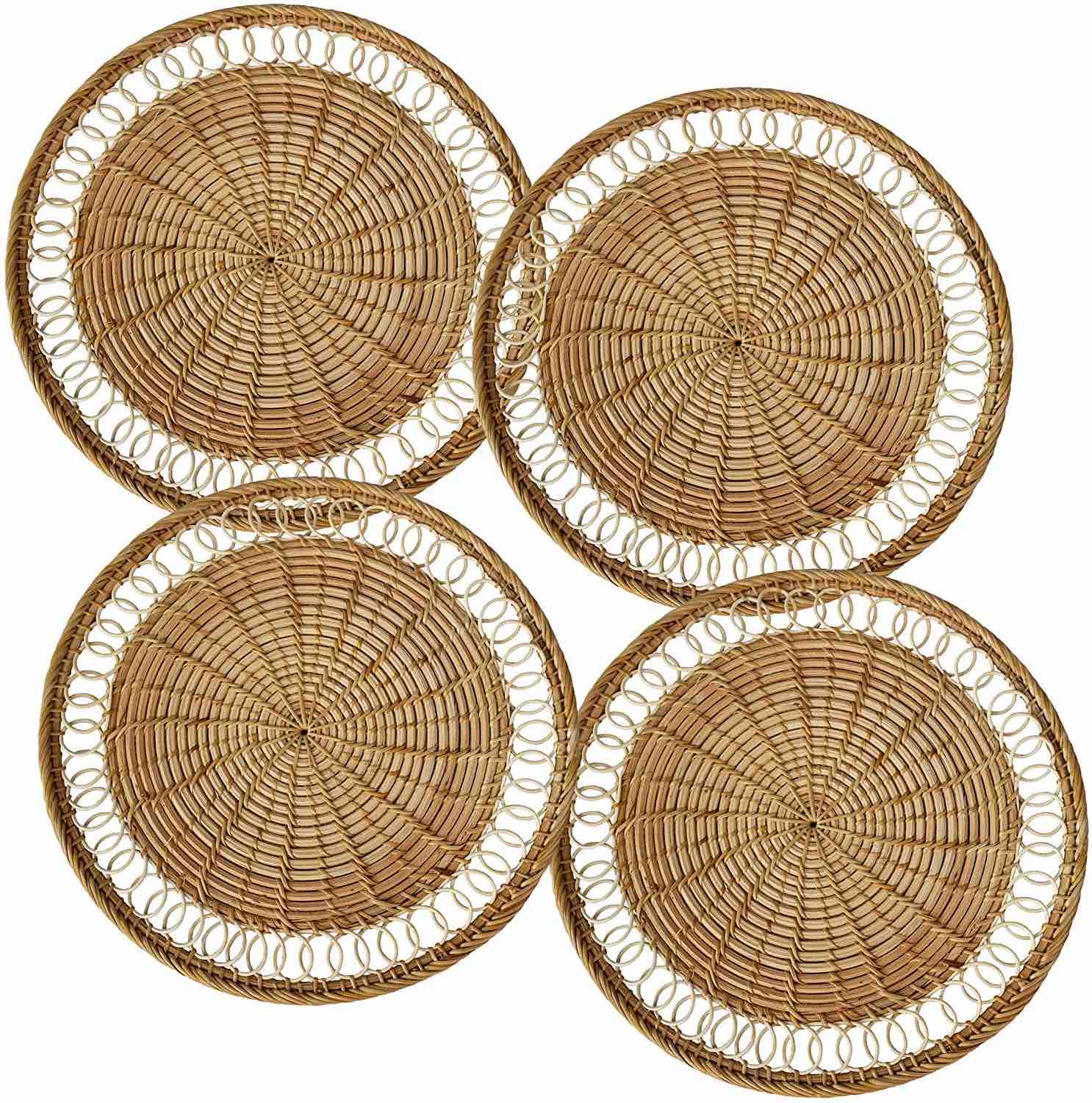 Delicated 4 Rattan Placemats PC273121