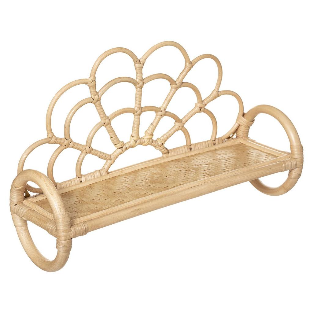 Flower Rattan Wall Shelf SH558120