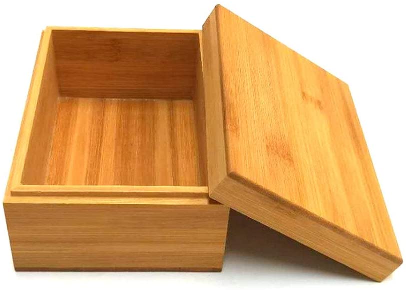 Bamboo Wood Storage Box with Cover ST212122