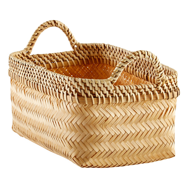 Bamboo Basket with Handles BK323127