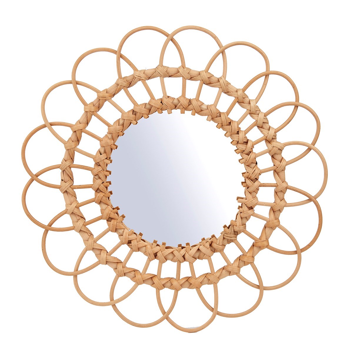 Round Rattan Mirror MR334124