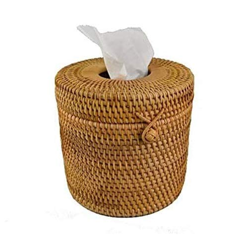 Round Rattan Tissue Box Cover ST212121